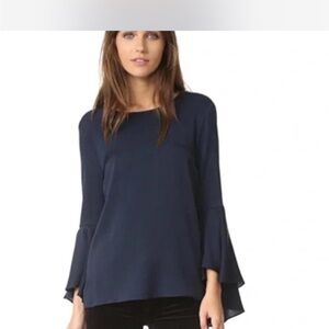 Milly Bell Sleeve Silk blend Blouse